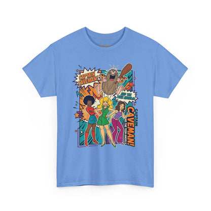 Caveman Comic Tee — Retro Pop-Art Caveman Graphic T-Shirt