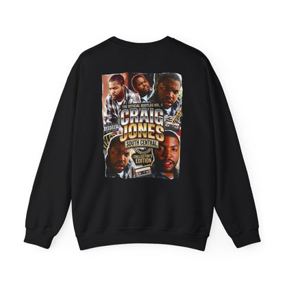 Craig Jones South Central Crewneck Sweatshirt — Retro Hip Hop Graphic Pullover