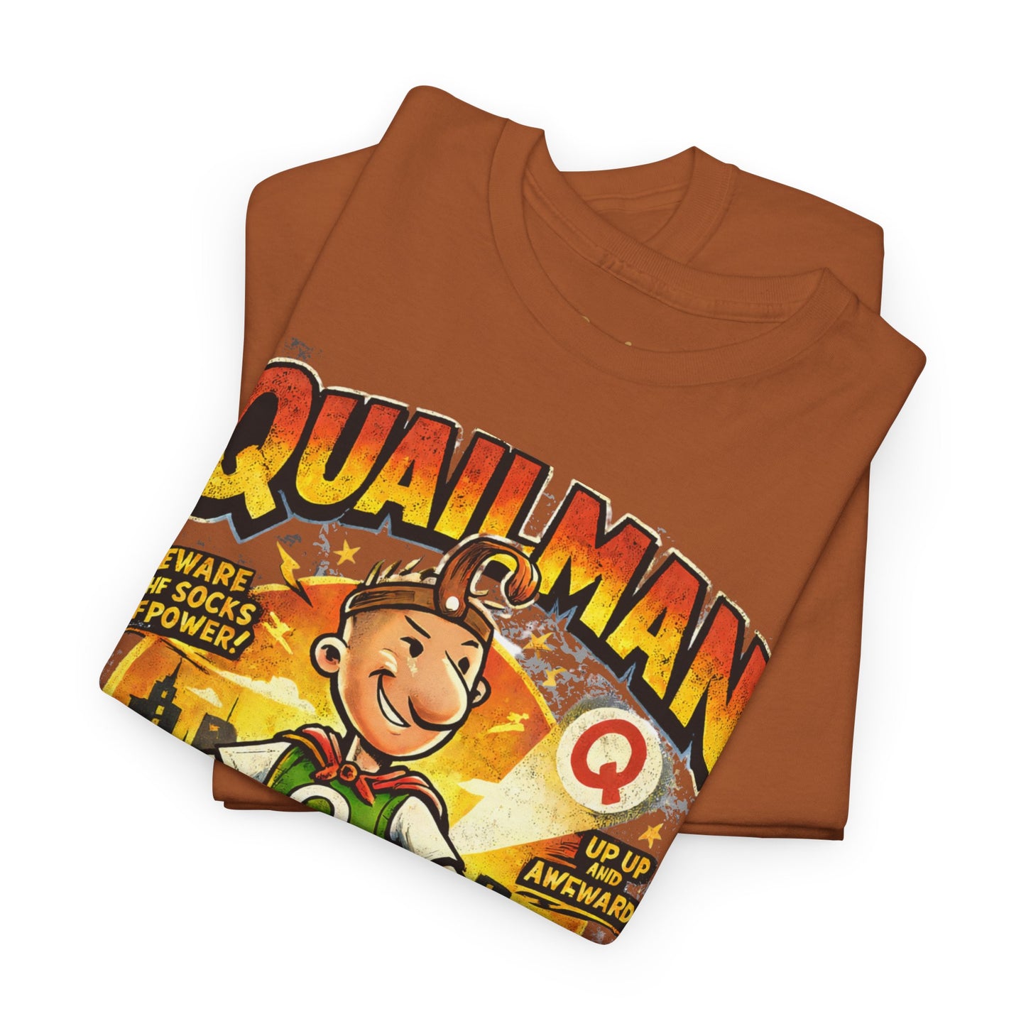 Quailman Mighty Dork T-Shirt — Retro Cartoon Graphic Tee