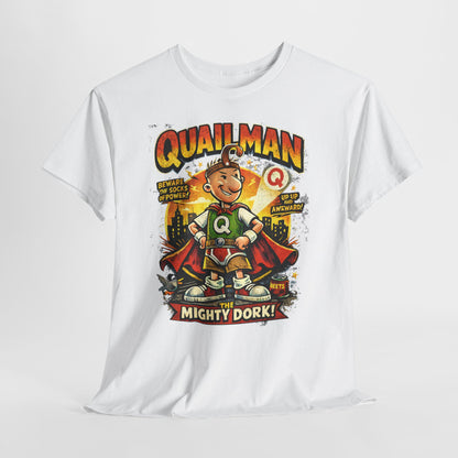 Quailman Mighty Dork T-Shirt — Retro Cartoon Graphic Tee