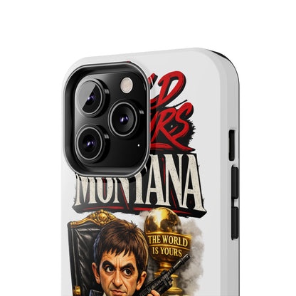 Tony Montana "The World Is Yours" Vintage Caricature Tough Phone Case