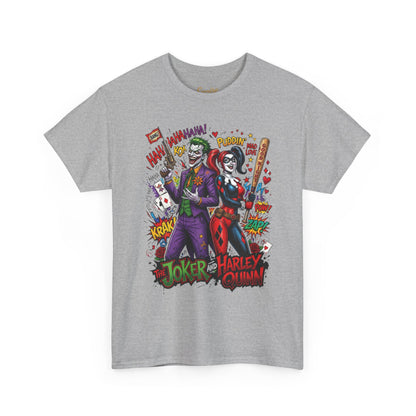 Graphic Tee — Joker & Harley Comic Art T-Shirt