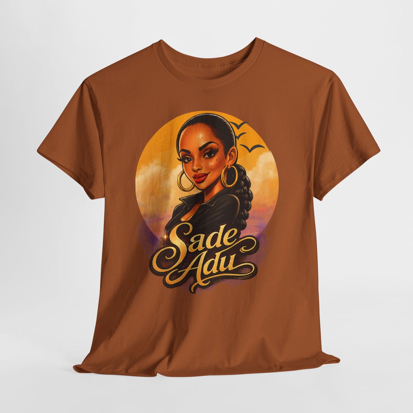 Sade Adu Portrait T-Shirt — Retro Sunset R&B Icon Tee