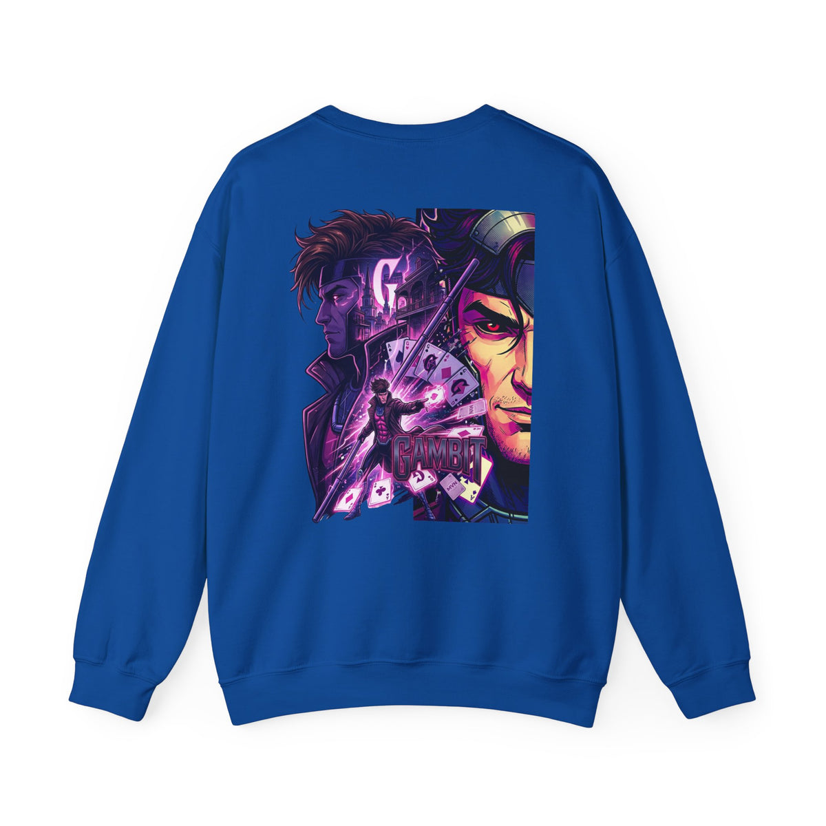 Gambit Inspired Crewneck Sweatshirt — Gambit X Men Graphic