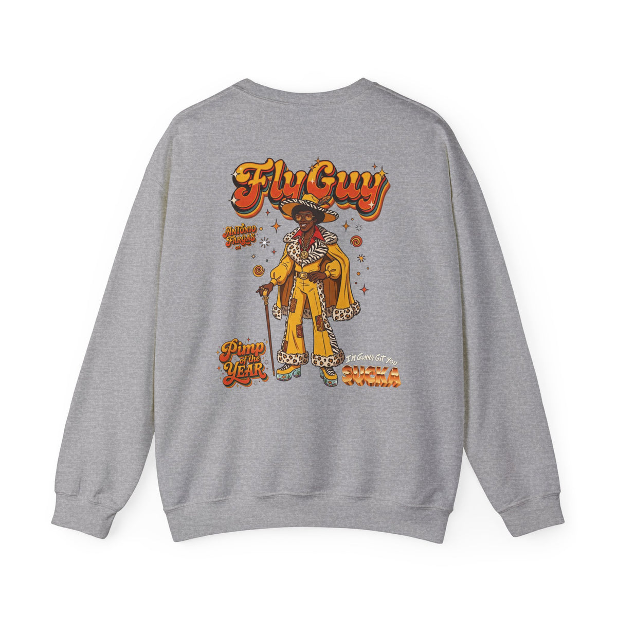 Fly Guy "Pimp Of The Year" Vintage Streetwear Crewneck Sweatshirt