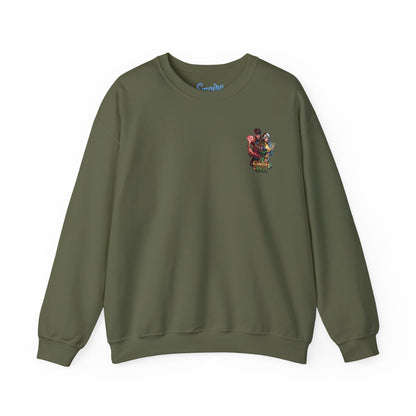Gambit & Rogue Graphic Crewneck Sweatshirt — X-Men Comic Retro Art