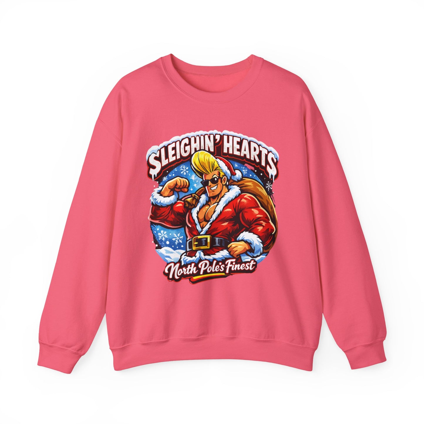 Johnny B 'Sleighin' Hearts' Crewneck Sweatshirt — Where the Ho-Ho-Ho's At