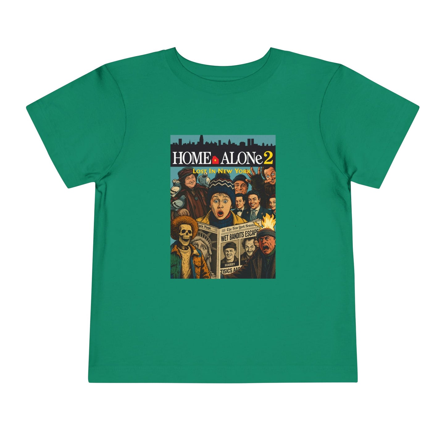 Home Alone 2 Toddler Tee - Fun Kid's Shirt for Movie Fans, Birthday Gift, Playtime, Family Movie Night, Holiday Apparel