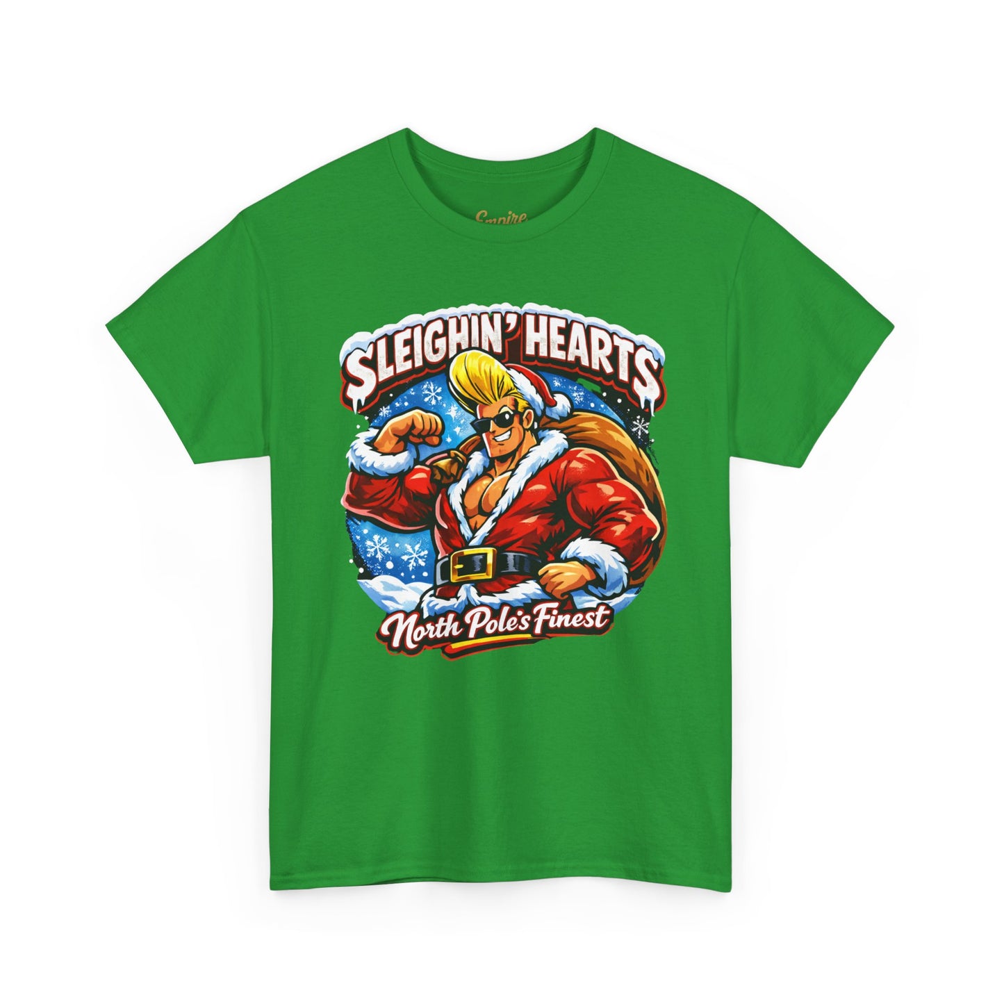 Johnny B 'Sleighin' Hearts' Christmas Tee — 'Where The Ho Ho Hos At' Holiday T-Shirt