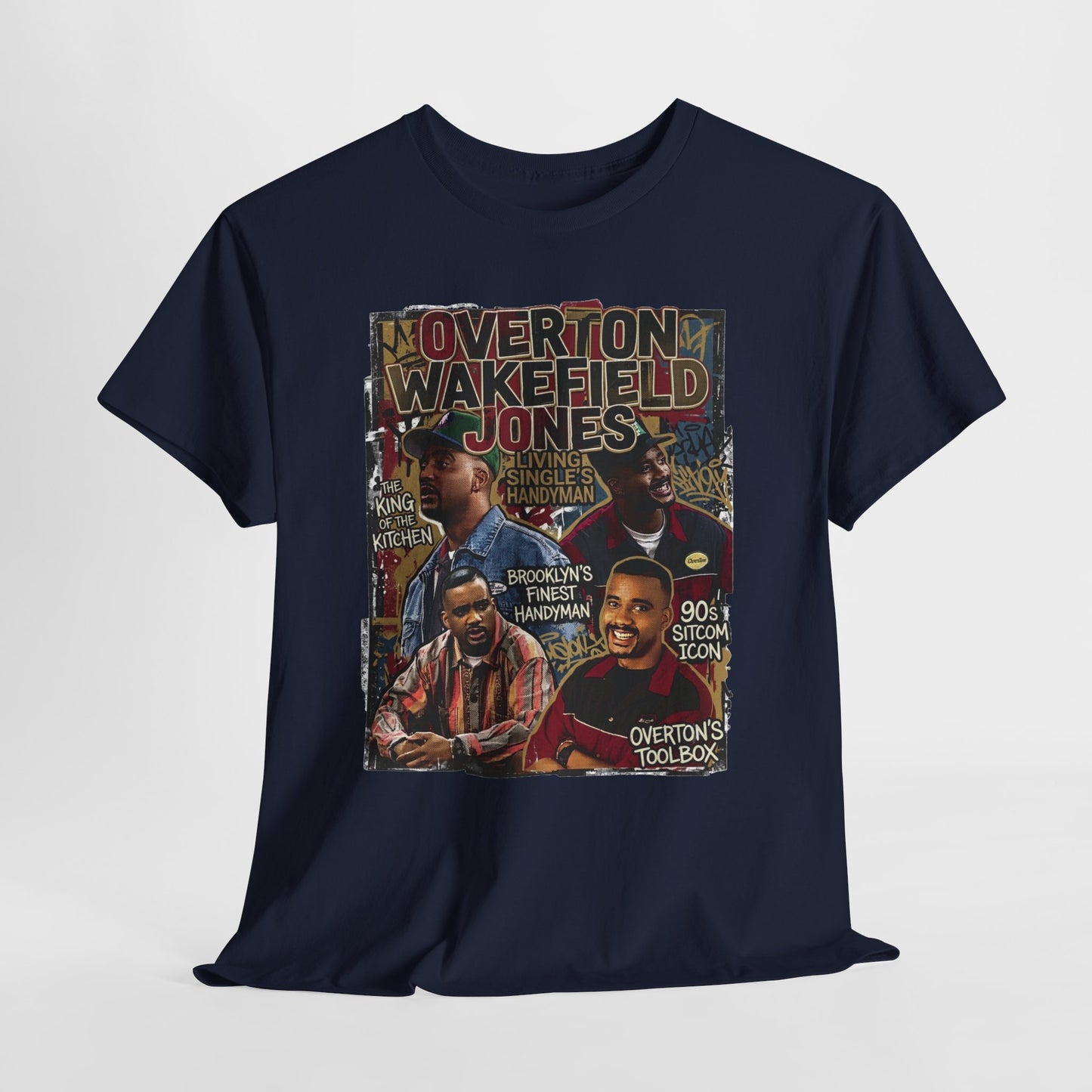 Vintage Living Single Collage T‑Shirt — Overton Wakefield Jones Graphic Tee