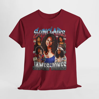 Retro Living Single Collage Tee — 'Sinclaire James-Jones' Graphic T-Shirt