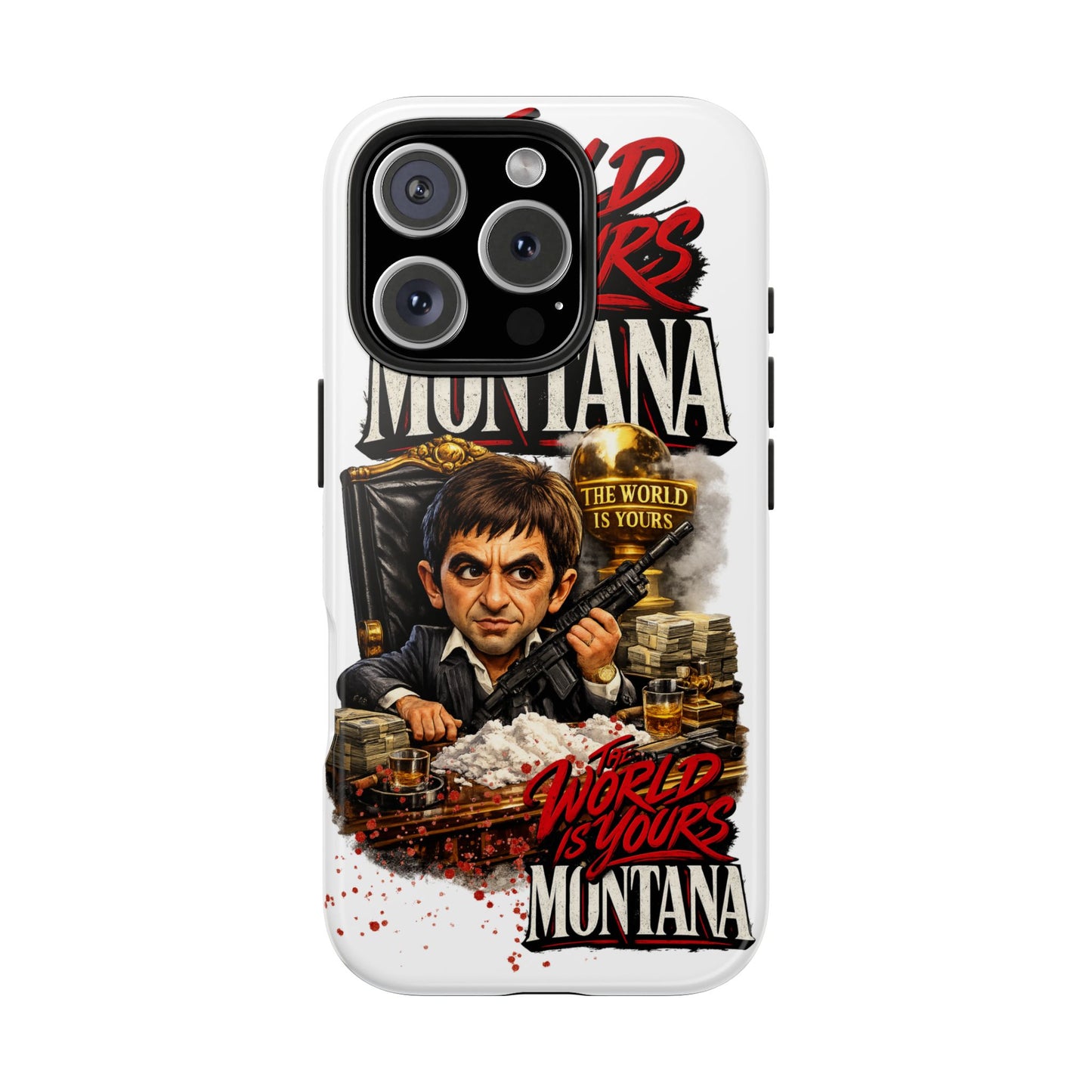 Tony Montana "The World Is Yours" Vintage Caricature Tough Phone Case