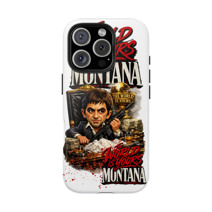Tony Montana "The World Is Yours" Vintage Caricature Tough Phone Case