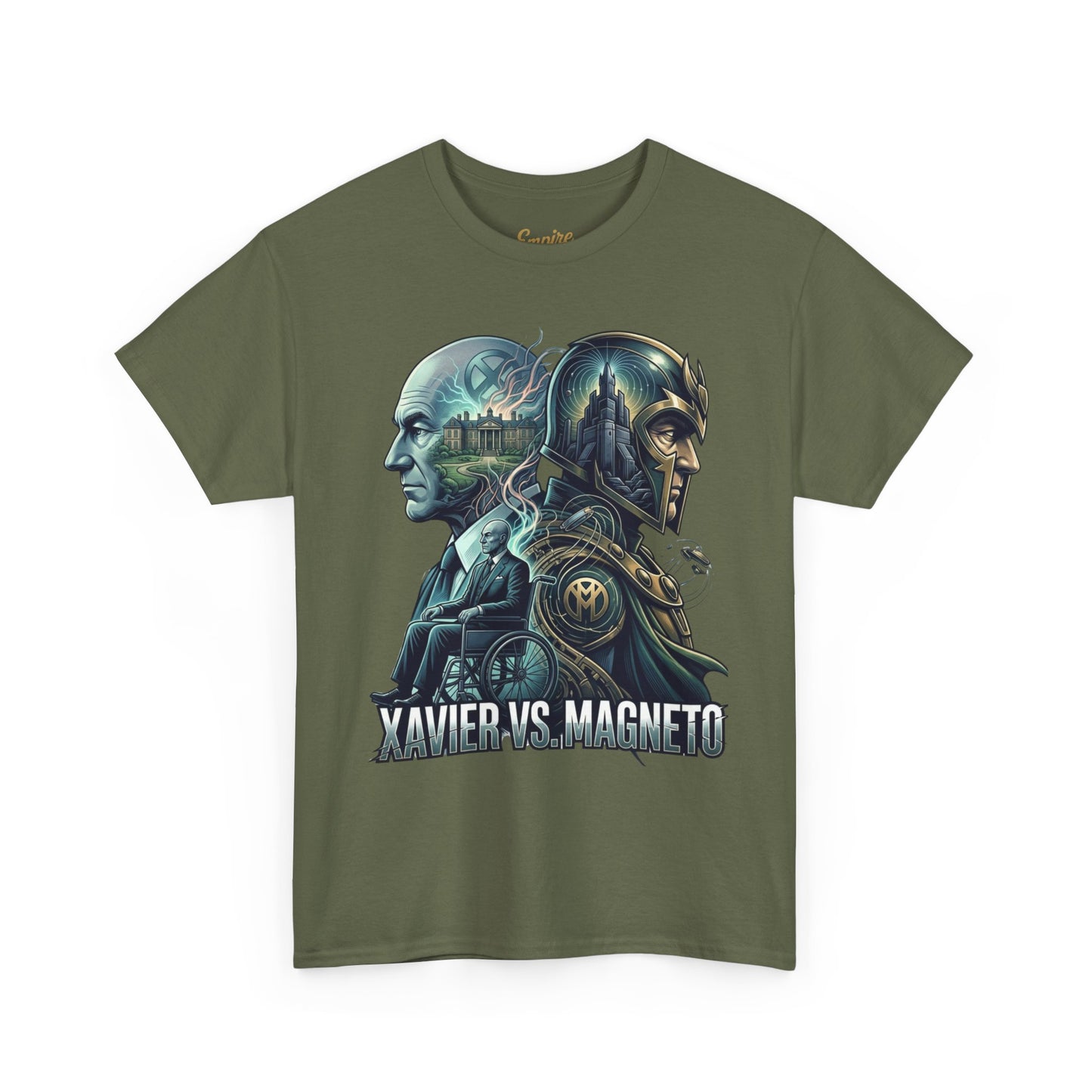 Xavier vs Magneto Graphic Tee — Retro Comic Mutant Showdown T-Shirt