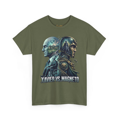 Xavier vs Magneto Graphic Tee — Retro Comic Mutant Showdown T-Shirt