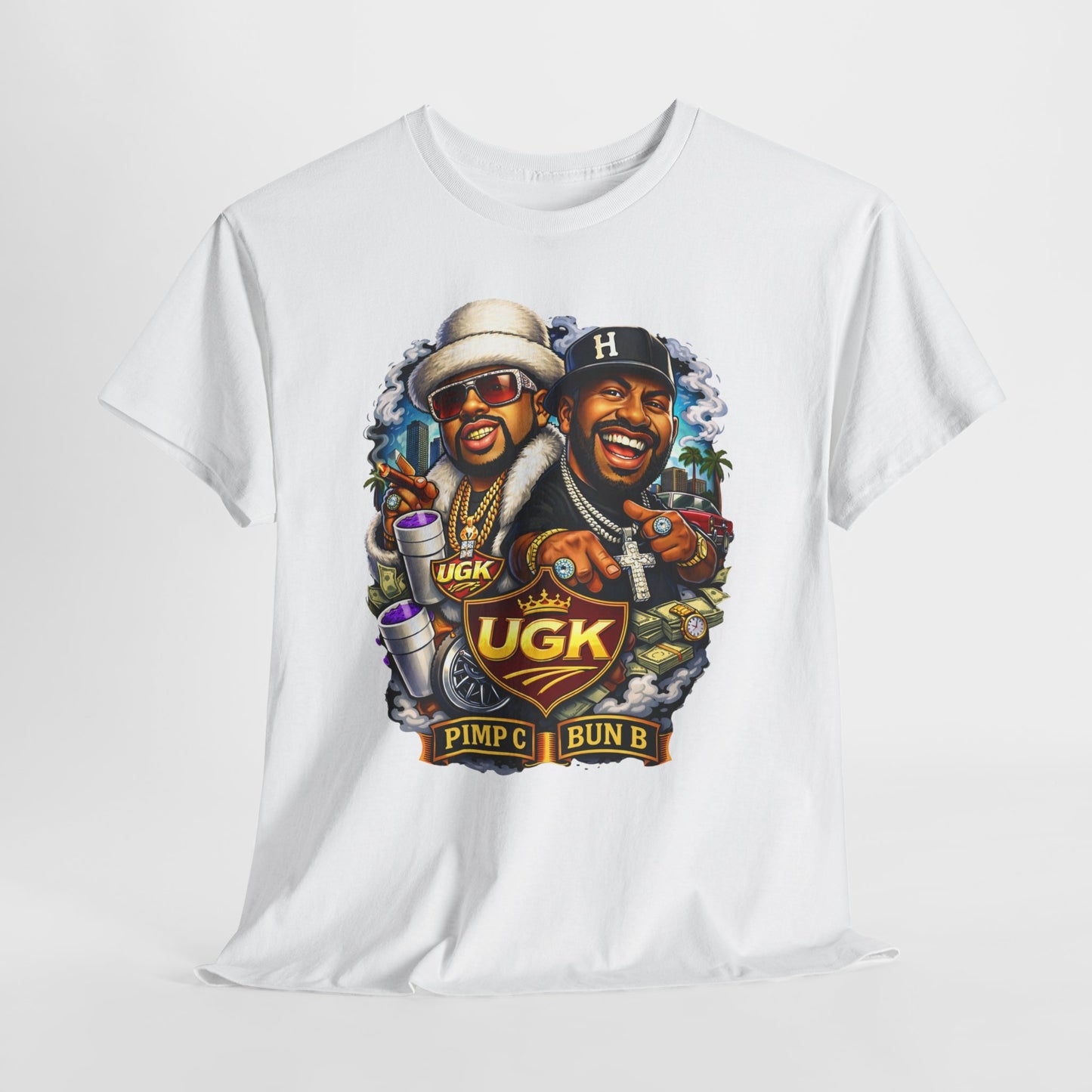 UGK Pimp & Bun B Graphic T-Shirt — Retro Hip Hop Tribute Tee