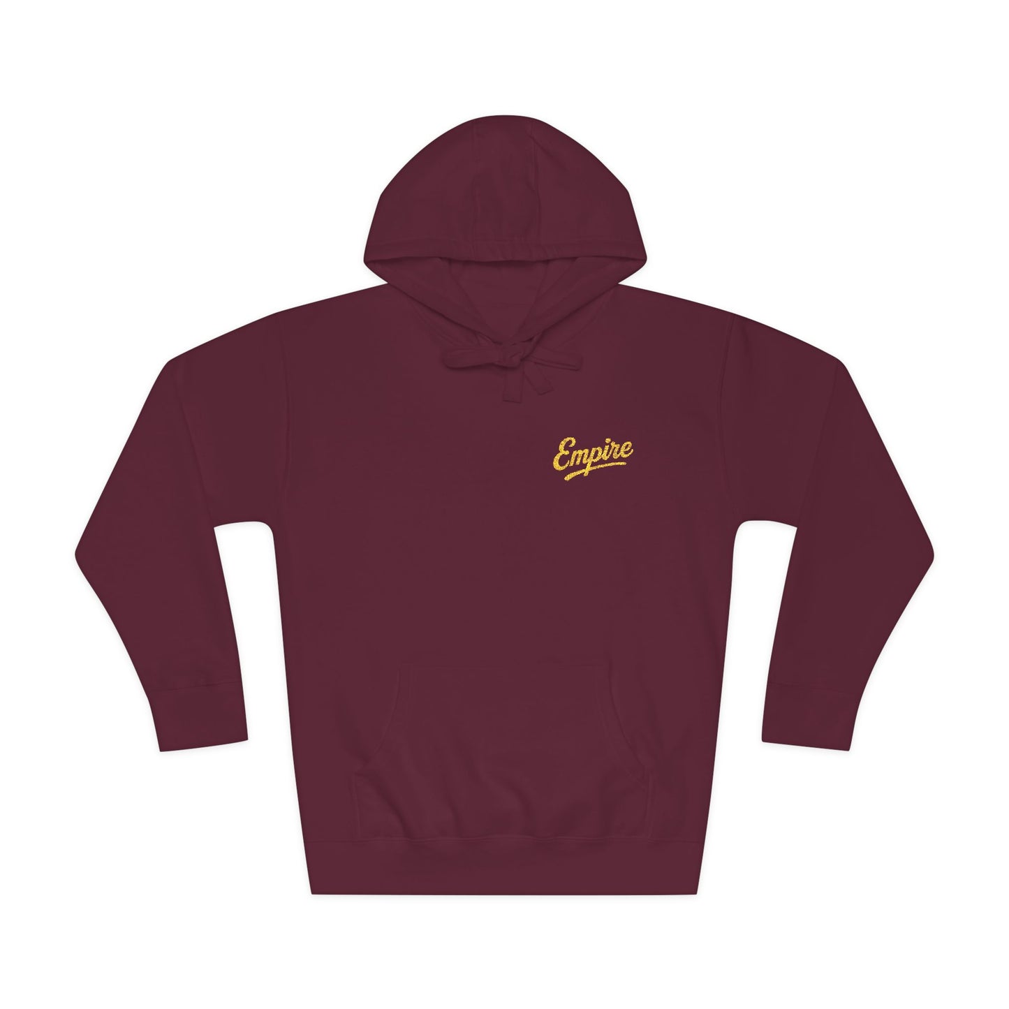 EMPIRE Unisex Fleece Hoodie with Embroidered Design