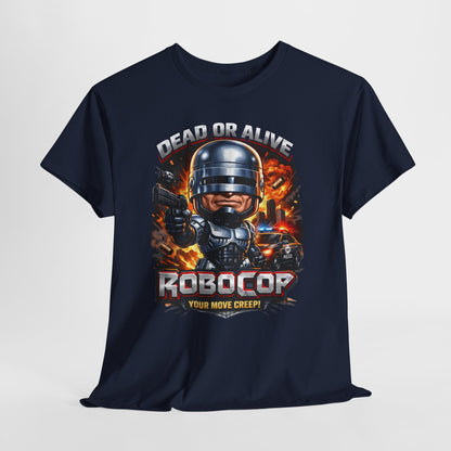 Robocop Graphic Tee — Retro Action Movie Shirt ("Your Move Creep")