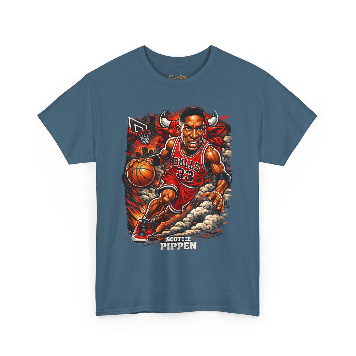 Pippen #33 Basketball Tee — Retro Chicago Bulls Scott Pippen Jersey Shirt