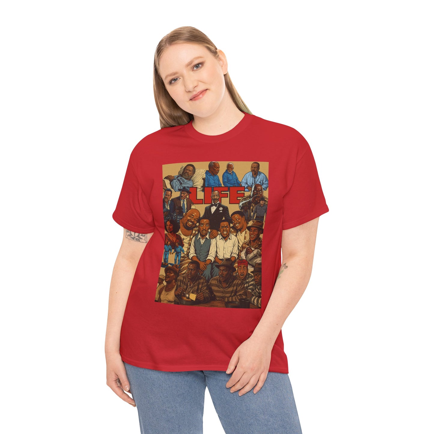 Retro Life Graphic Tee, Unisex Heavy Cotton T-Shirt, Vintage Style Shirt, Casual Wear, Unique Gift Idea