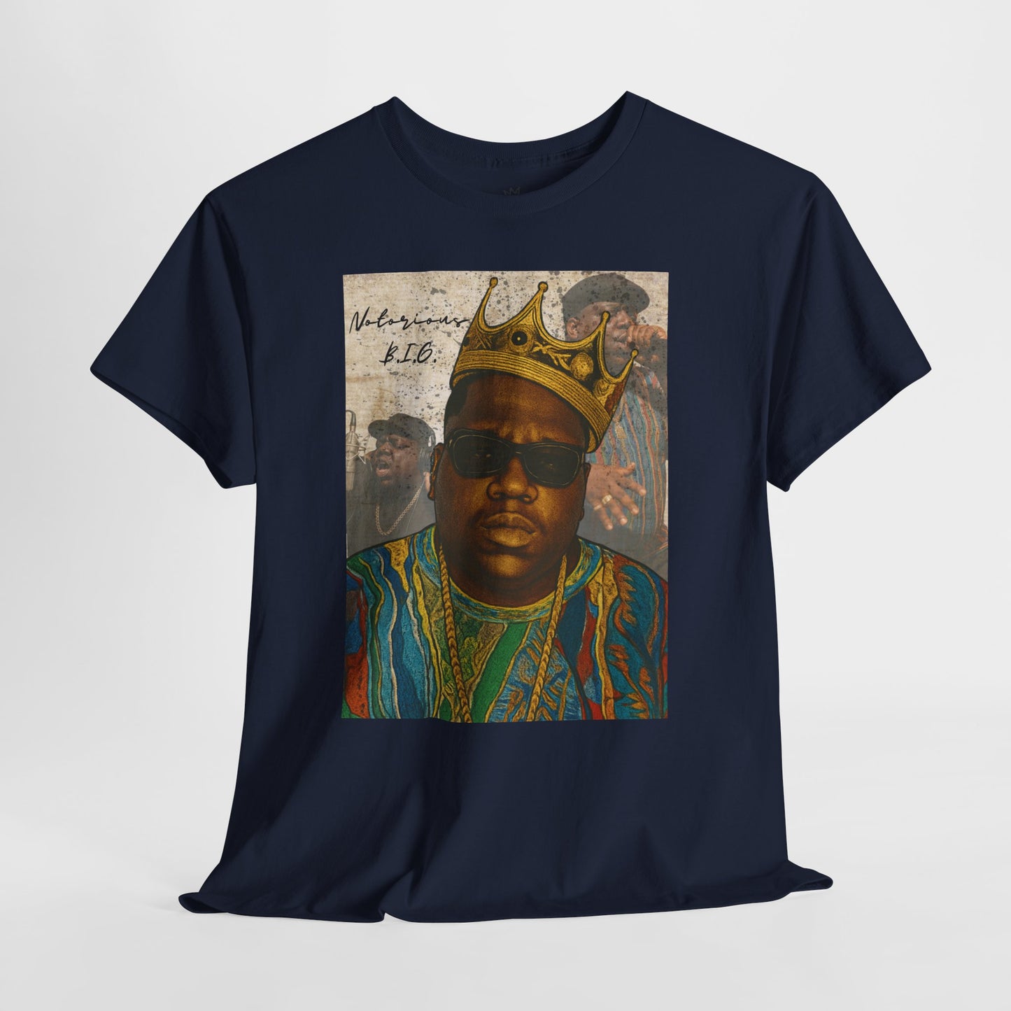 Retro Biggie Smalls Hip-Hop Icon Unisex Heavy Cotton Tee