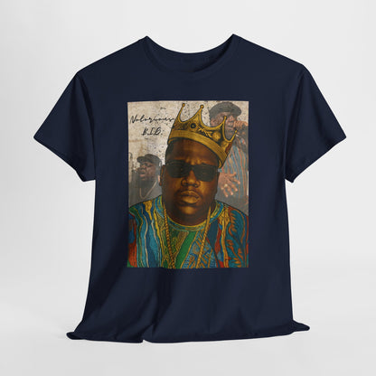Retro Biggie Smalls Hip-Hop Icon Unisex Heavy Cotton Tee