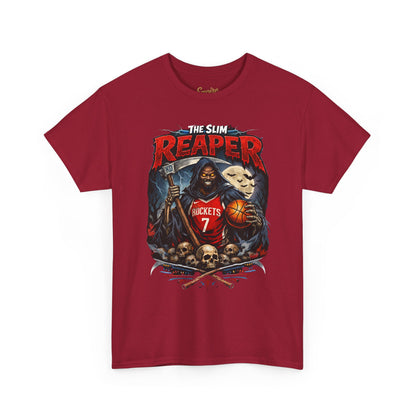 Grim Reaper Basketball Tee — "The Slim Reaper" Graphic T-Shirt