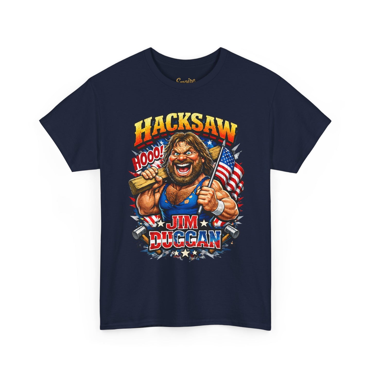 Jim Duggan “Hacksaw” Graphic Tee – Retro Wrestling Fan Shirt