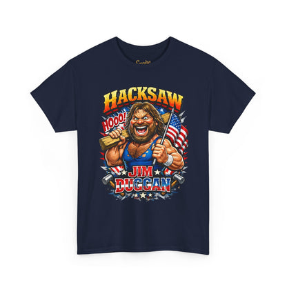 Jim Duggan “Hacksaw” Graphic Tee – Retro Wrestling Fan Shirt