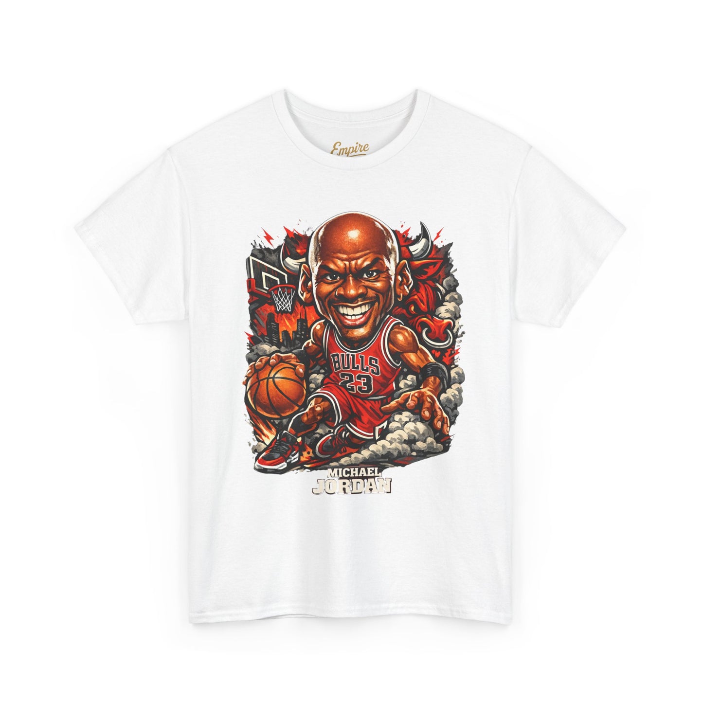 Basketball Legend T‑Shirt — 'Michael' Retro Cartoon Bulls Tee