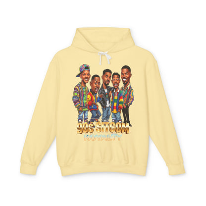 90s Sitcom Tribute Hoodie — Cartoon Cast Graphic Pullover
