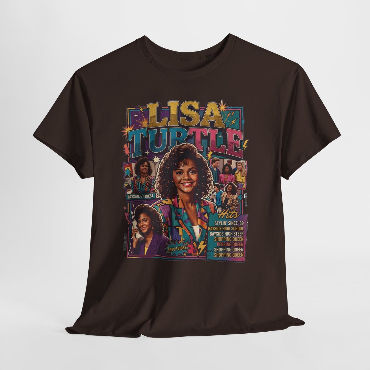 Lisa Turtle Retro 90s Sitcom Tee — Saved by the Bell Graphic T-Shirt