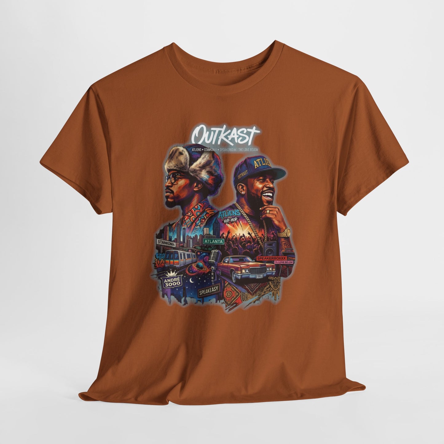 Outkast Hop Dual Portrait T‑Shirt — Vintage Rap Artist Graphic Tee