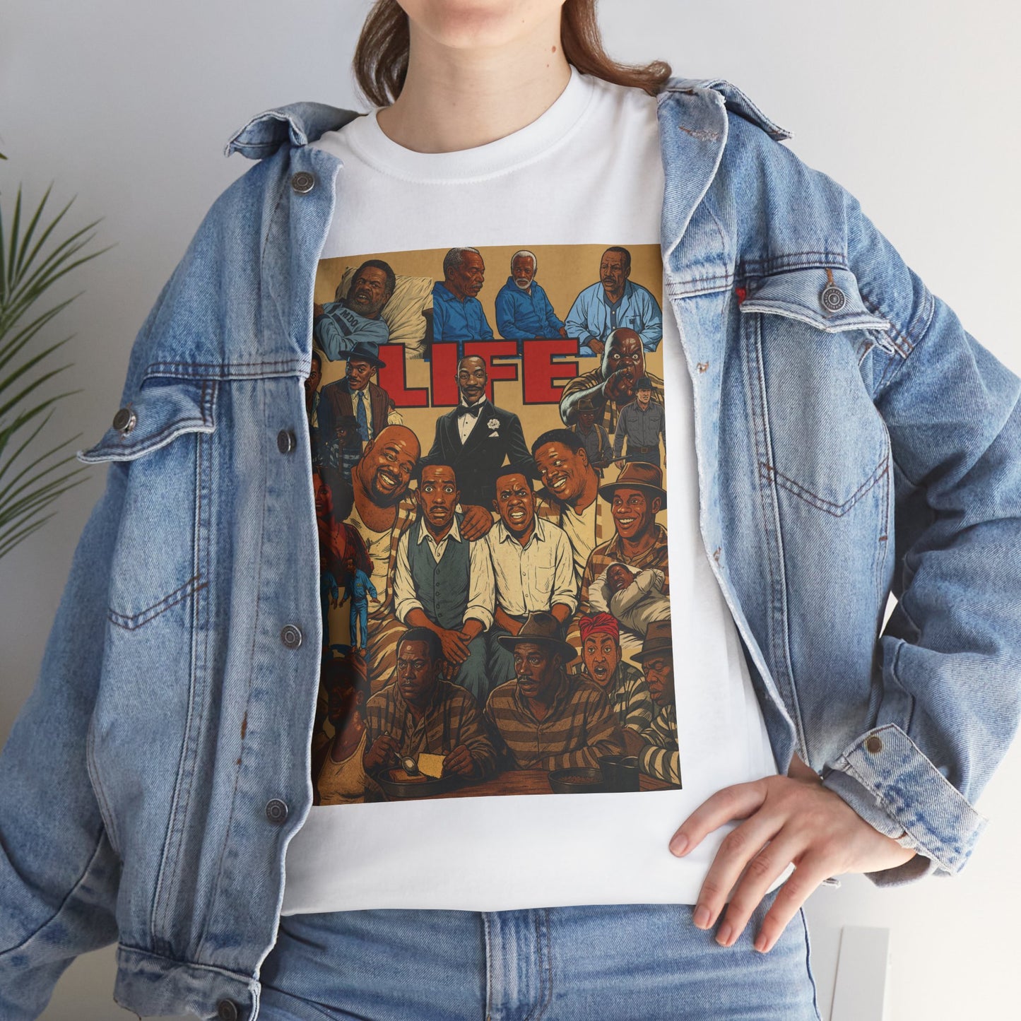 Retro Life Graphic Tee, Unisex Heavy Cotton T-Shirt, Vintage Style Shirt, Casual Wear, Unique Gift Idea