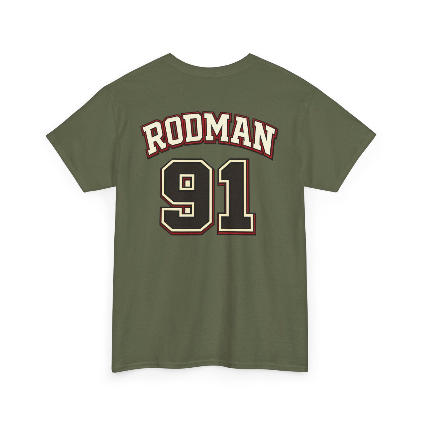 Dennis Rodman 91 Basketball T-Shirt — Vintage Chicago Bulls Jersey Tee