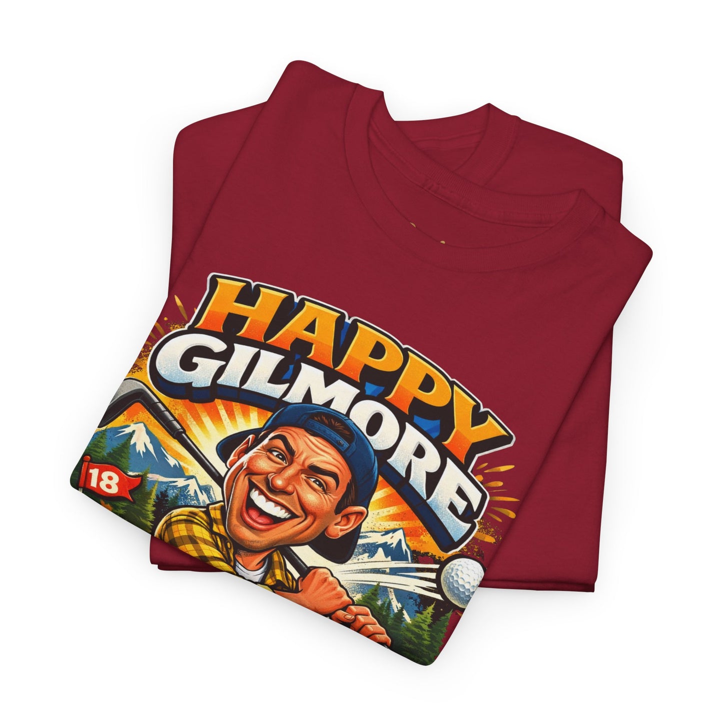 Happy Gilmore Golf T-Shirt — Vintage Funny Movie Golf Tee (‘Tap It In’ Design)