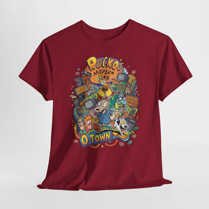 "Rocko's Modern Life: O-Town" Cartoon Retro T-Shirt