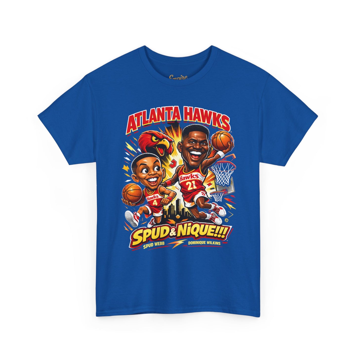 Atlanta Hawks 'Spud & Nique' Graphic Tee — Retro Basketball Fans Shirt
