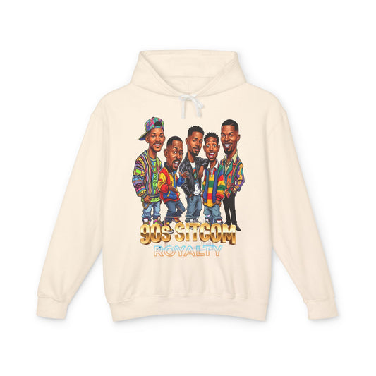 90s Sitcom Tribute Hoodie — Cartoon Cast Graphic Pullover