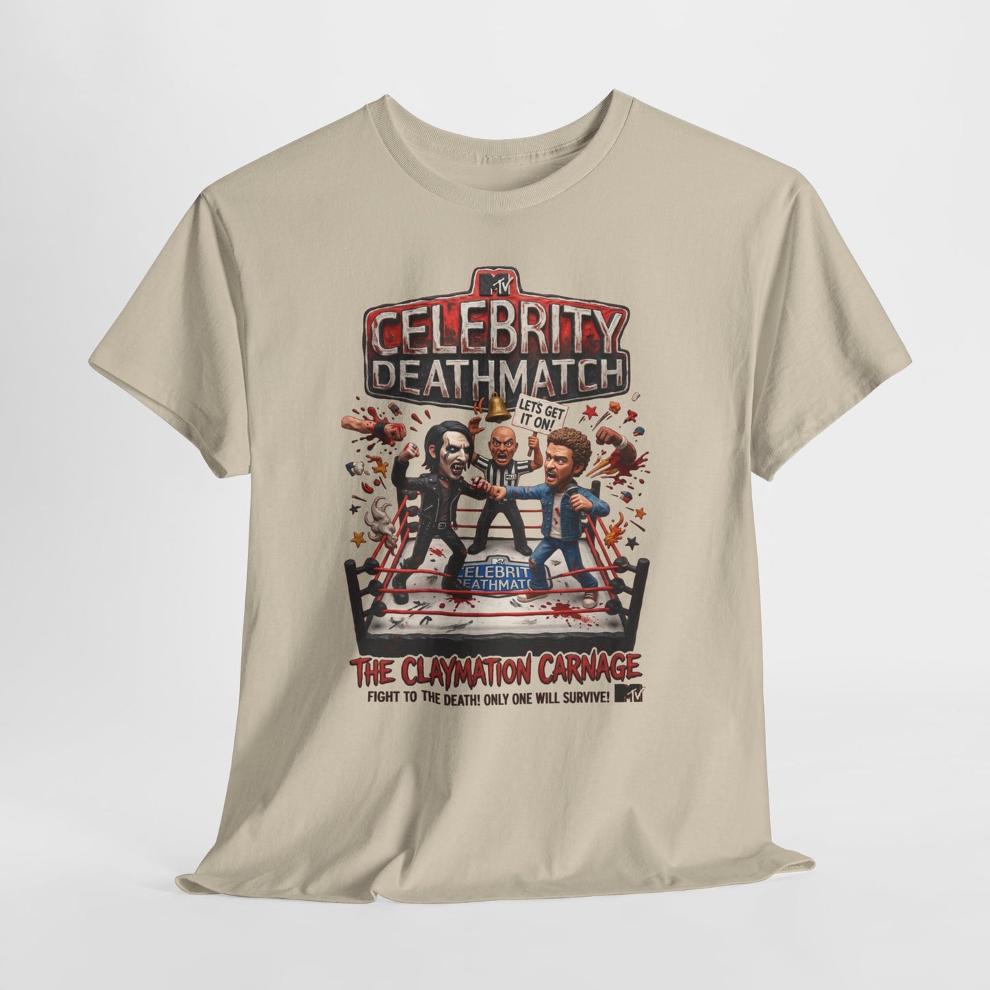 Celebrity Deathmatch Claymation Carnage T-Shirt