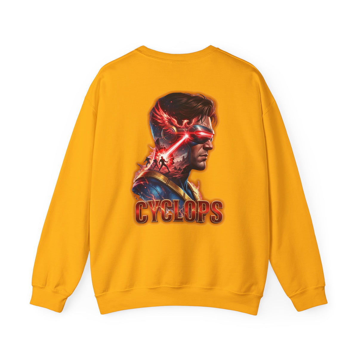 Cyclops Graphic Sweatshirt — Retro X‑Men Laser Portrait Crewneck