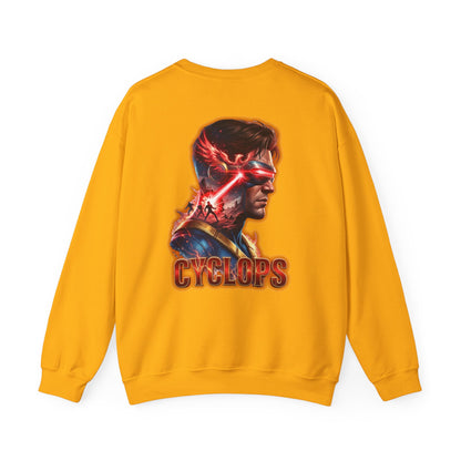 Cyclops Graphic Sweatshirt — Retro X‑Men Laser Portrait Crewneck