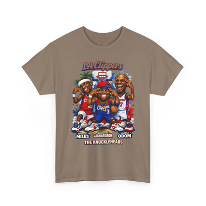 LA Clippers Cartoon Roster Tee — "The Knuckleheads" Team Graphic T-Shirt