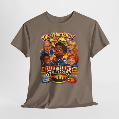 Different Strokes Retro TV Tee — "Whatchu Talkin' 'Bout Willis?" Vintage Sitcom T-Shirt