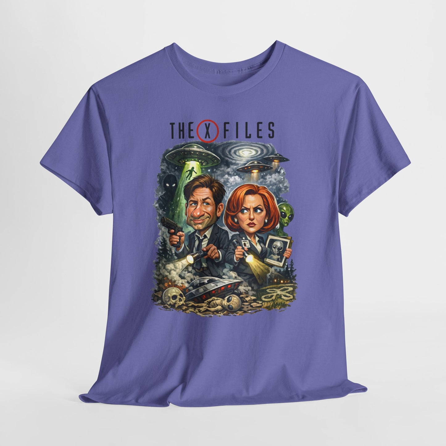 Sci‑Fi Detective Tee — The X Files Artwork Graphic T‑Shirt