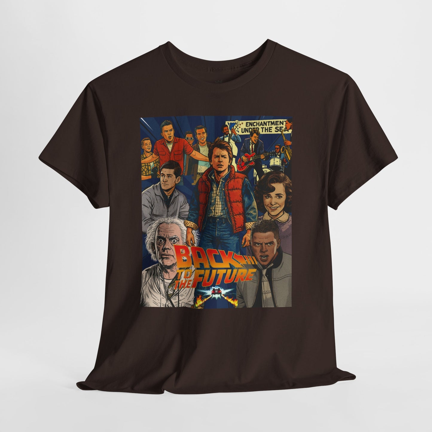 Retro Movie Graphic Tee, Nostalgic Unisex T-Shirt, Perfect for Back to the Future Fans, Casual Wear, Gift for Movie Lovers, Vintage Style