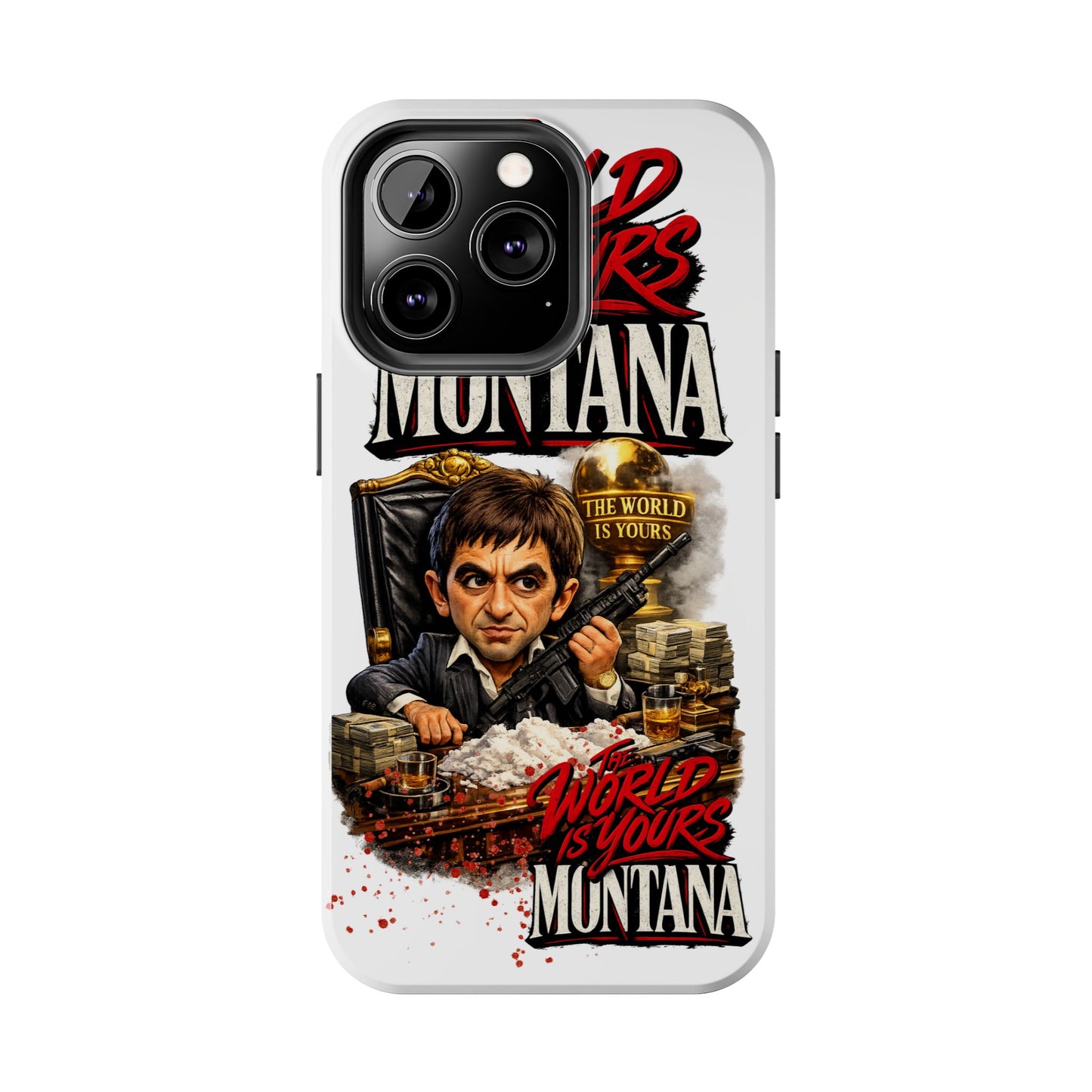 Tony Montana "The World Is Yours" Vintage Caricature Tough Phone Case