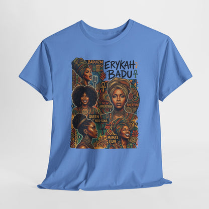 Retro Soul Collage Tee – Erykah Badu Inspired Graphic T-Shirt