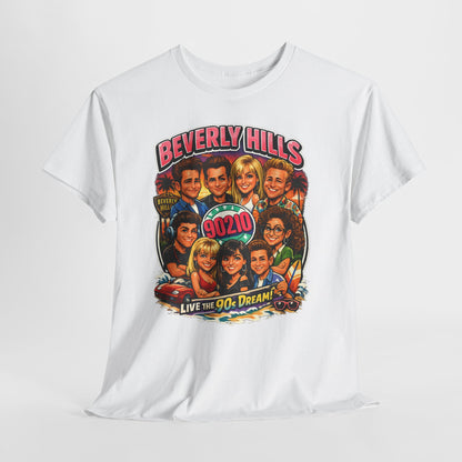 90s TV Cast Graphic Tee — 'Beverly Hills 90210' Retro Reunion Shirt