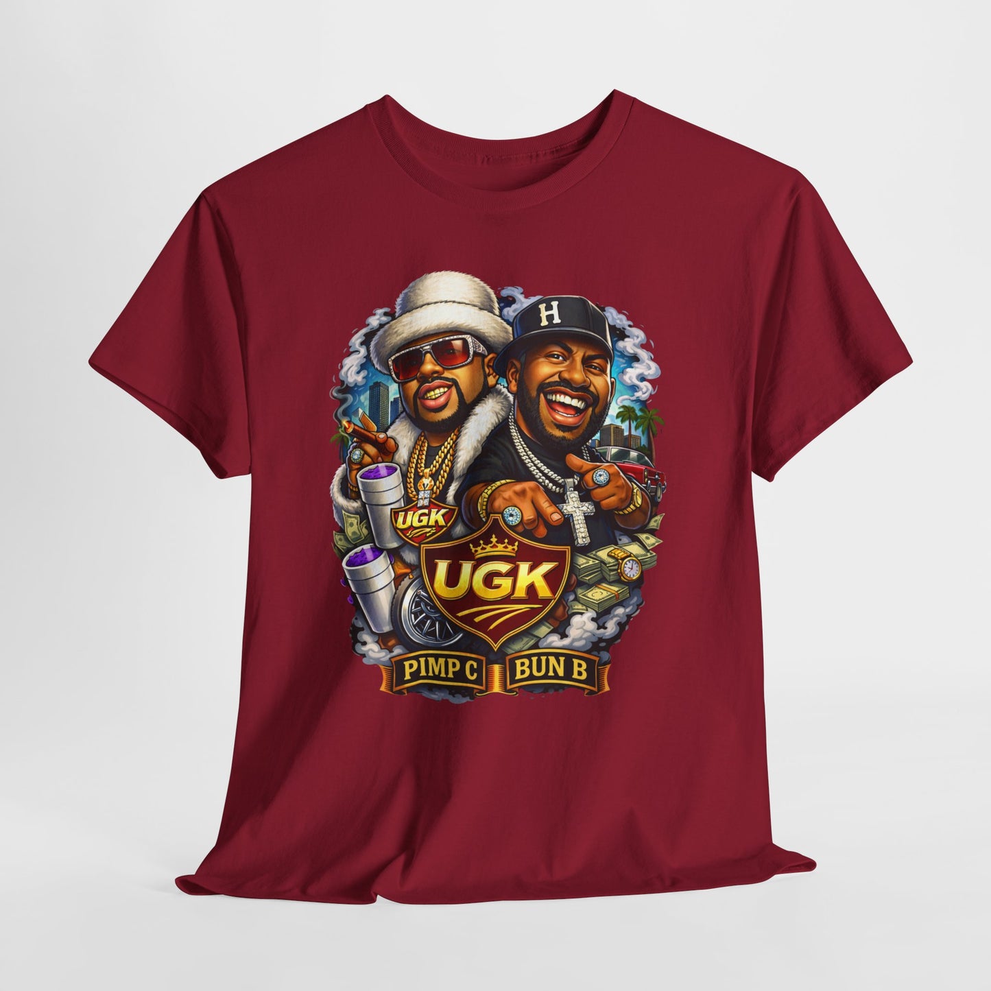 UGK Pimp & Bun B Graphic T-Shirt — Retro Hip Hop Tribute Tee